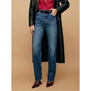 Reformation Abby High Rise Straight Jeans